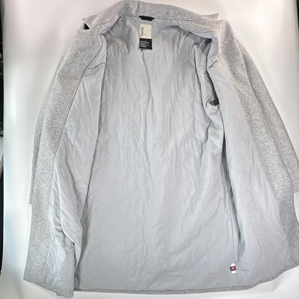 Vuori Restore Longline Open Front Coat Womens L Gray Athluxury - Picture 9 of 16
